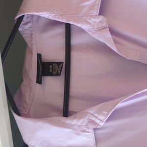Lane Bryant 26/28 Purple 3/4 Sleeve Button Down